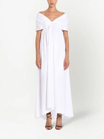 Twist-Detail Maxi Dress
