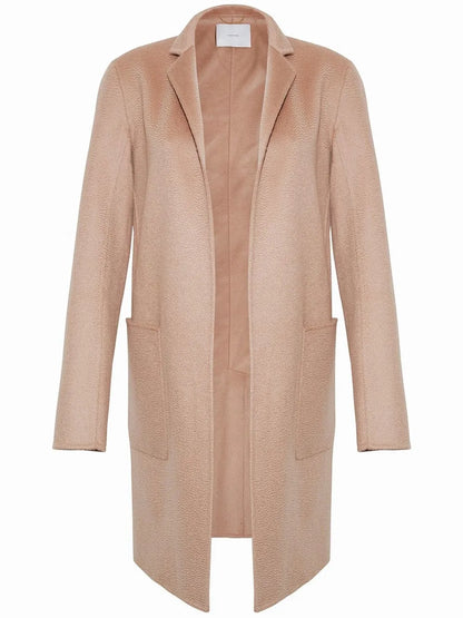 Gina Open-Front Cashmere Coat