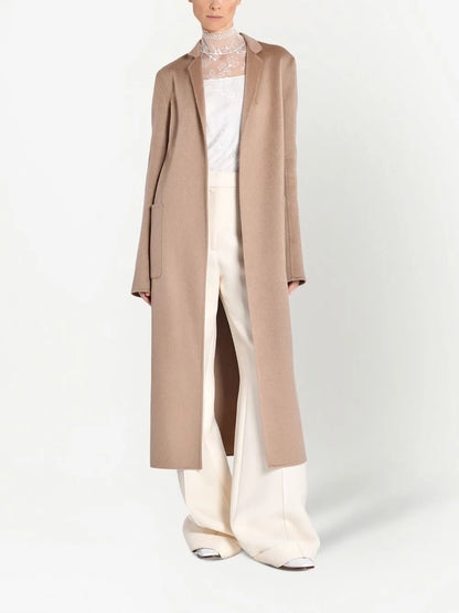 Vanessa Open-Front Cashmere Coat