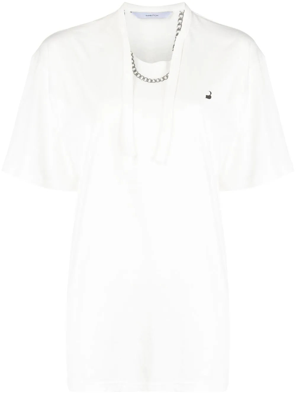 Necklace-Print Oversized T-Shirt