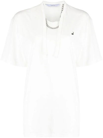 Necklace-Print Oversized T-Shirt