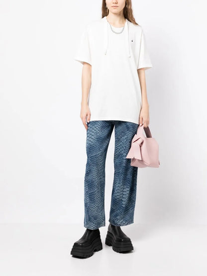Necklace-Print Oversized T-Shirt