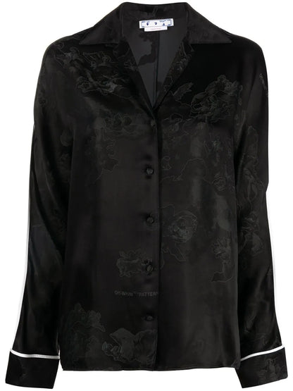 Jacquard Satin Shirt
