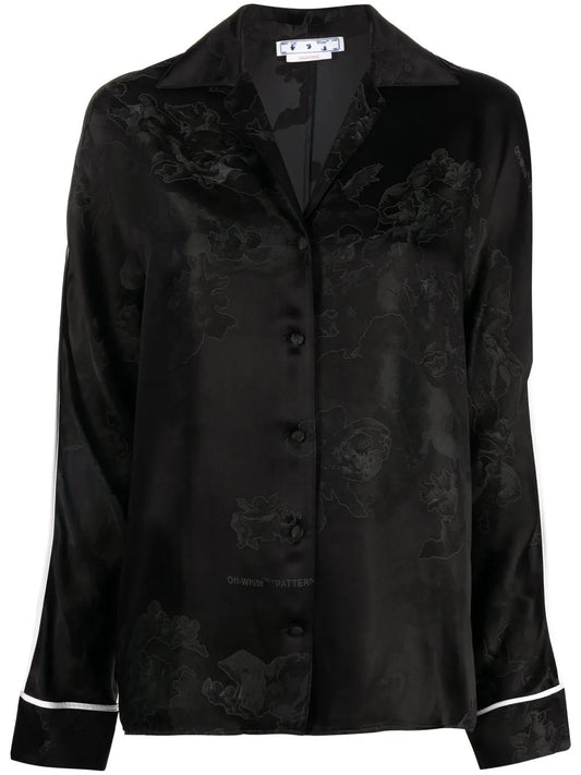 Jacquard Satin Shirt
