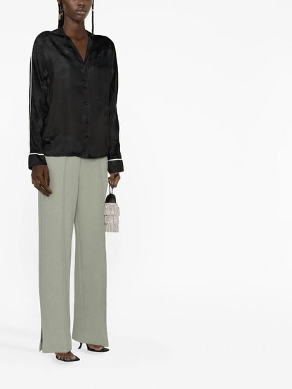 Jacquard Satin Shirt