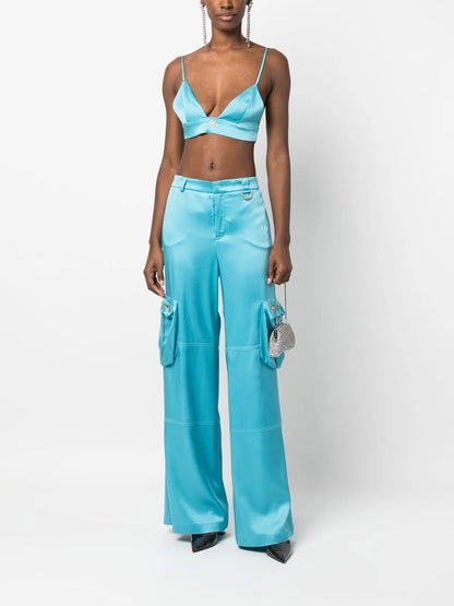 Butterfly Wide-Leg Trousers
