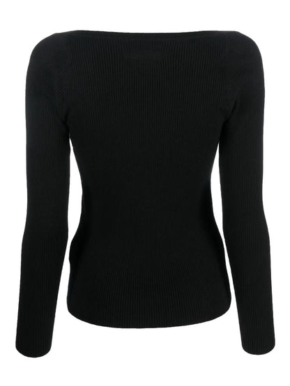 Long-Sleeved Knitted Top