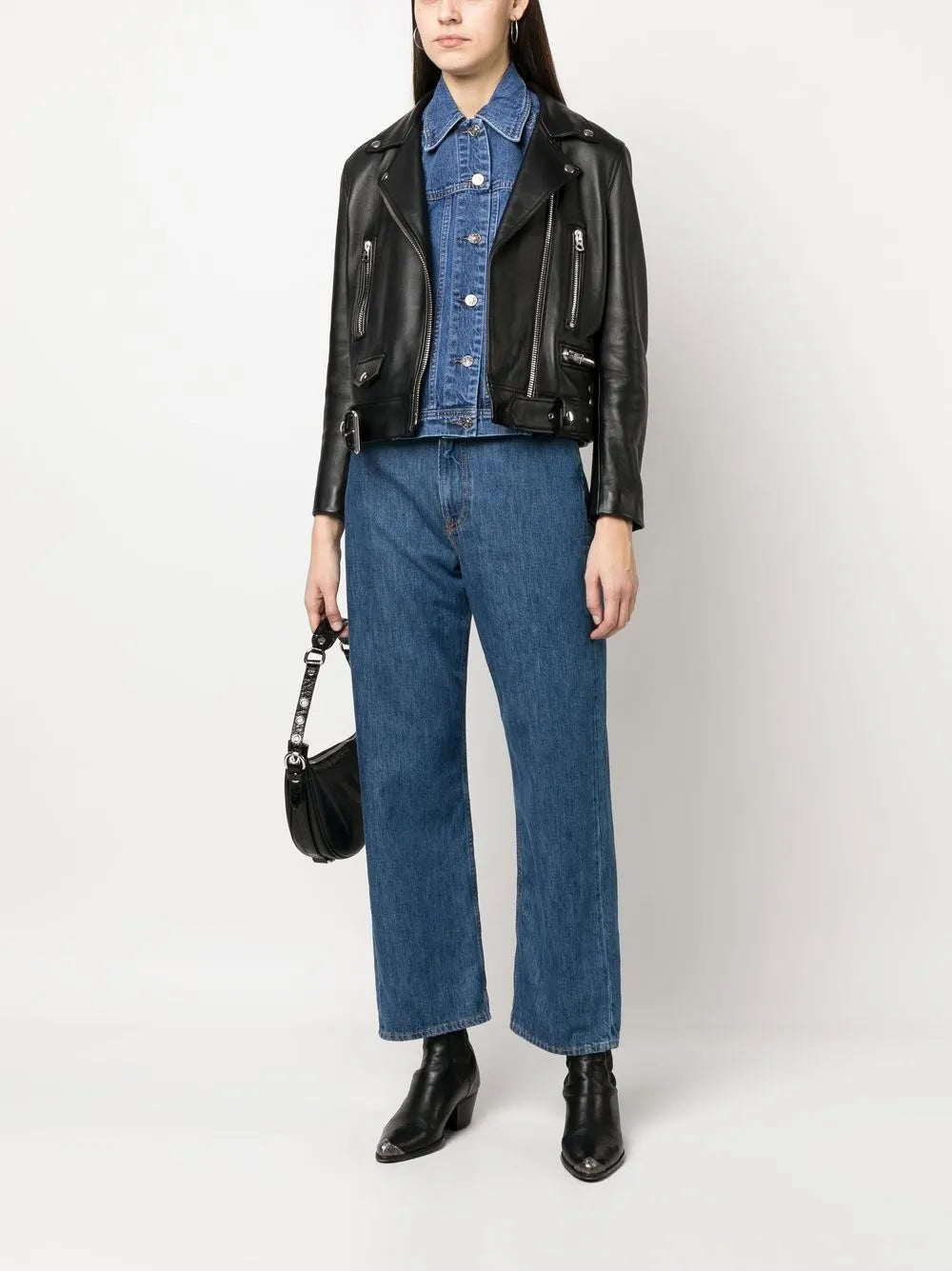 Button-Front Denim Vest