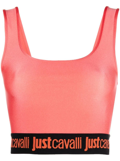 Logo-Trim Detail Tank Top