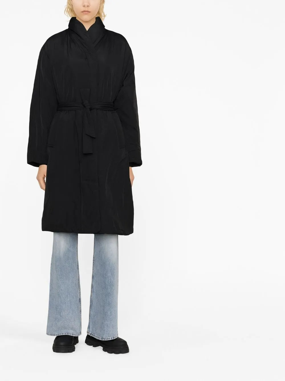 Padded Single-Breasted Coat