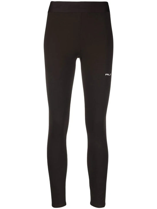 Logo-Waist Cropped Leggings