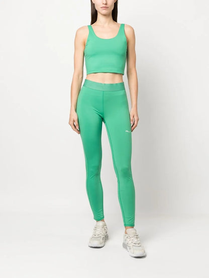 Logo-Waist Cropped Leggings