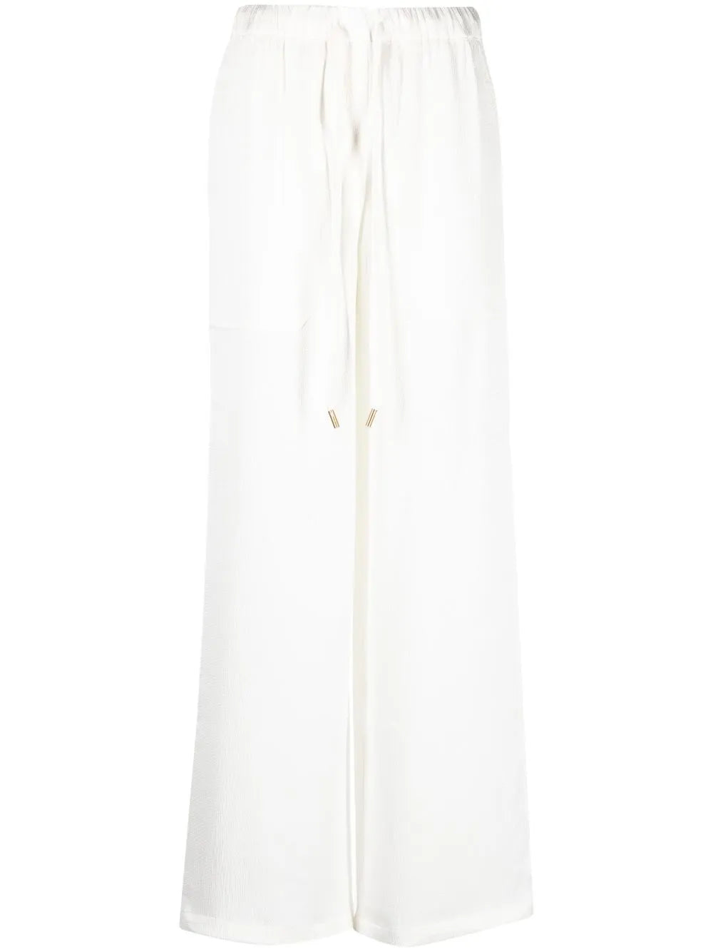 Drawstring Straight-Leg Trousers