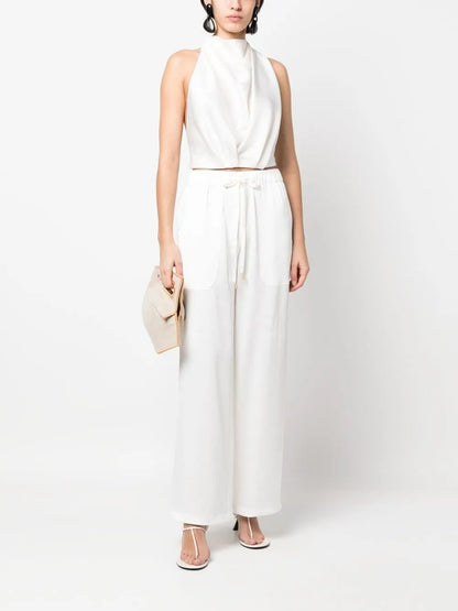 Adrienne Halterneck Cropped Top