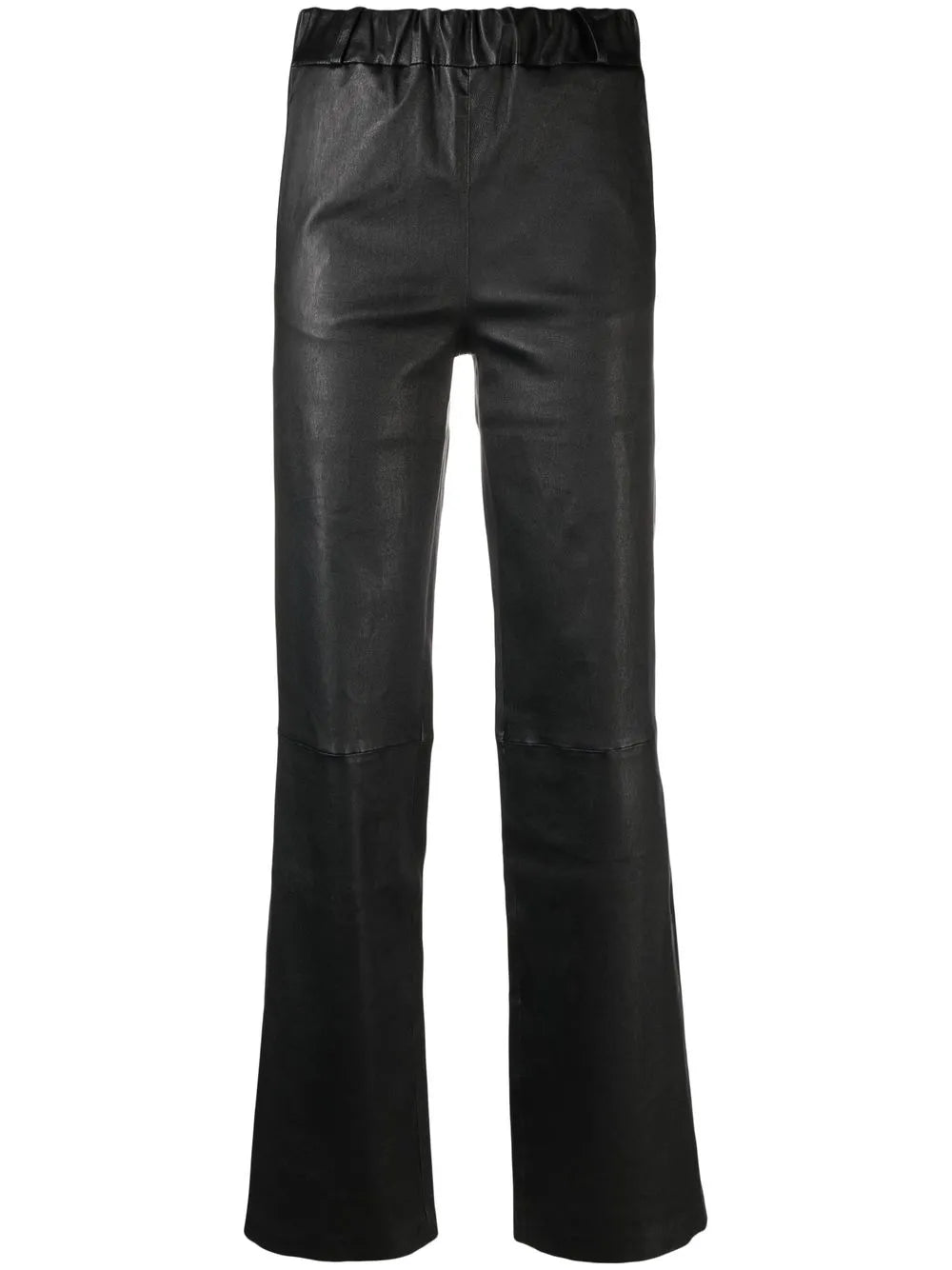 Straight-Leg Leather Trousers
