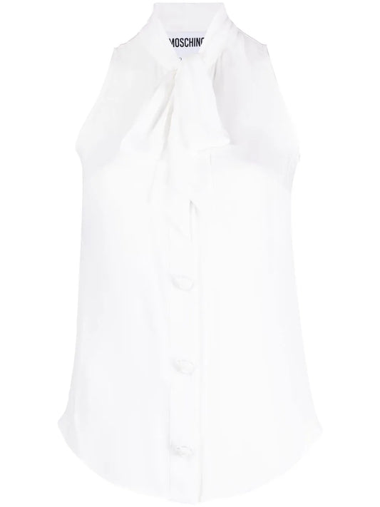 Pussy-Bow Collar Blouse