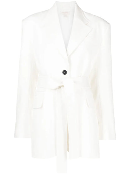 Single-Breasted Belted Blazer