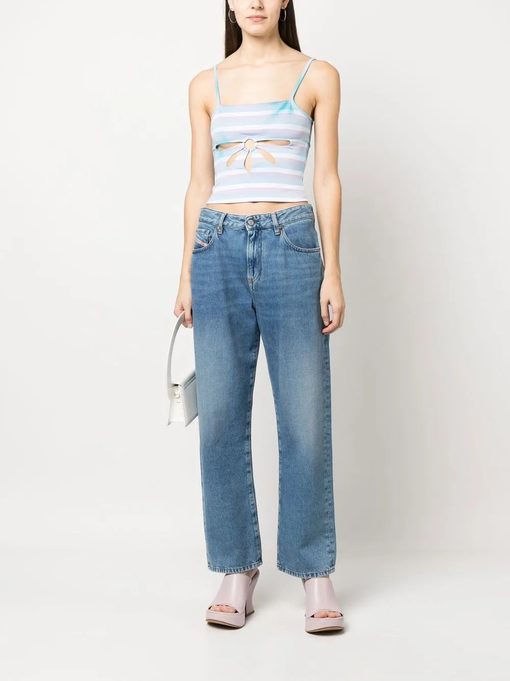 Stripe-Detail Tank Top