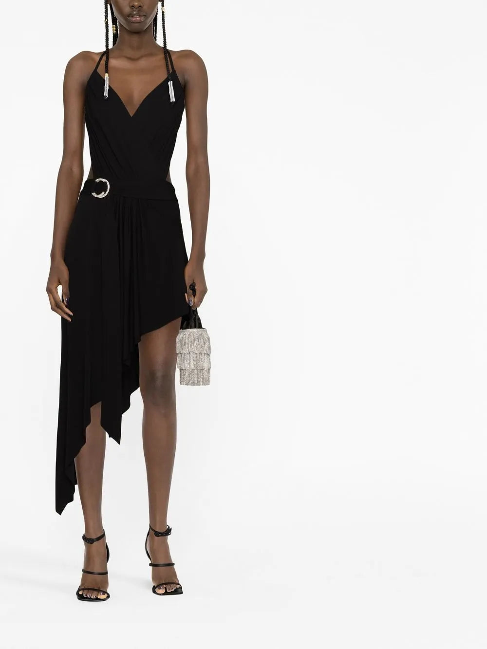 Asymmetric Draped Dress