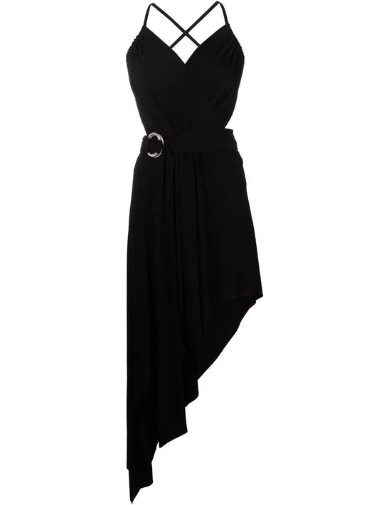 Asymmetric Draped Dress