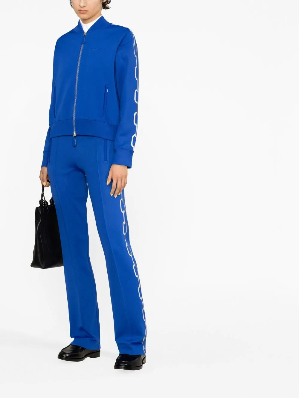 Chain-Print Straight Trousers