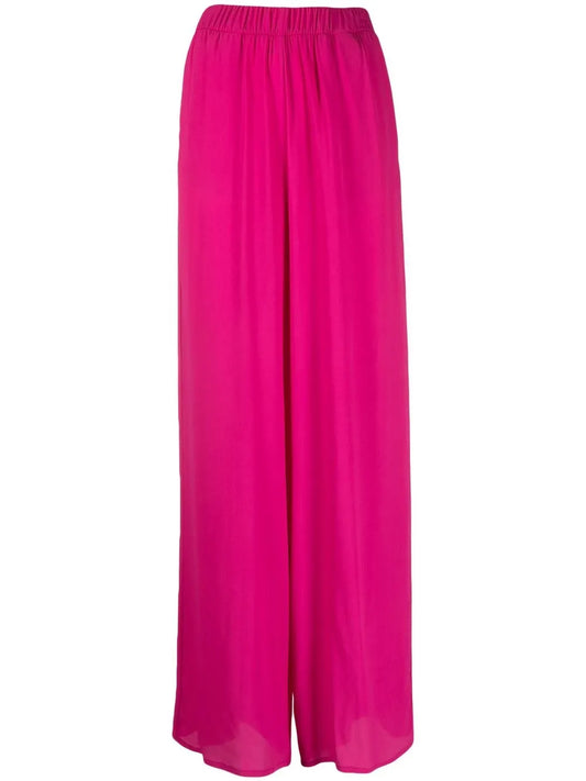 Elasticated Wide-Leg Trousers
