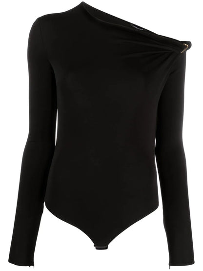 Off-Shoulder Long-Sleeve Bodysuit