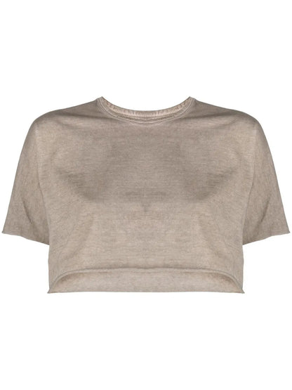 Cropped Short-Sleeved T-Shirt