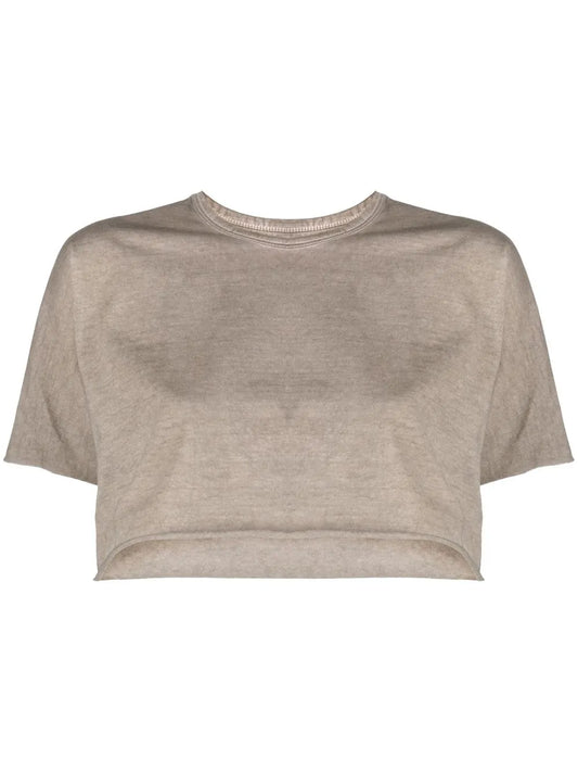 Cropped Short-Sleeved T-Shirt