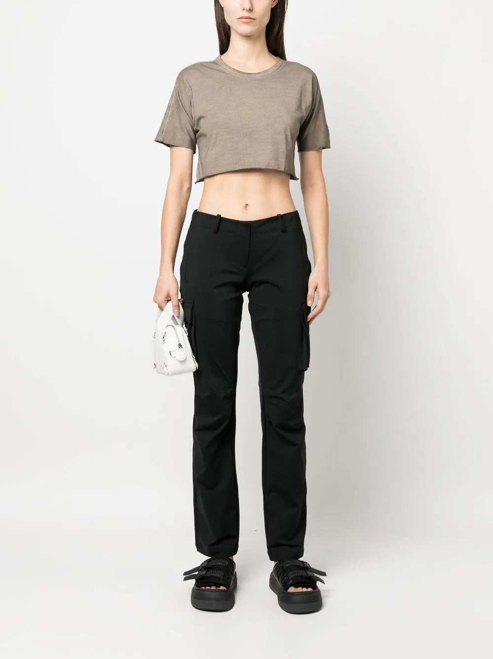 Cropped Short-Sleeved T-Shirt
