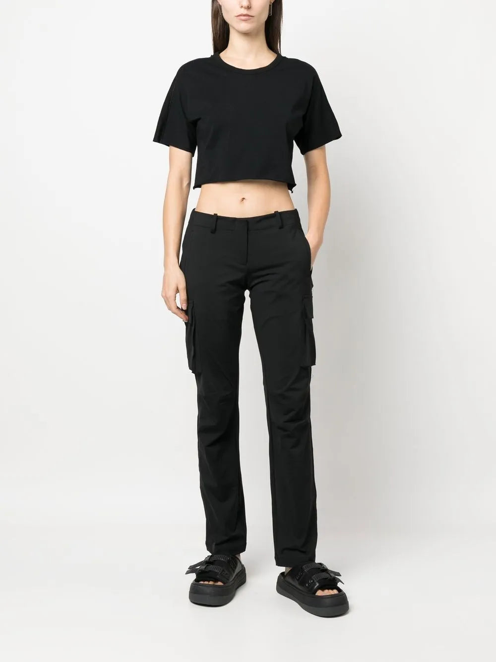 Cropped Short-Sleeved T-Shirt