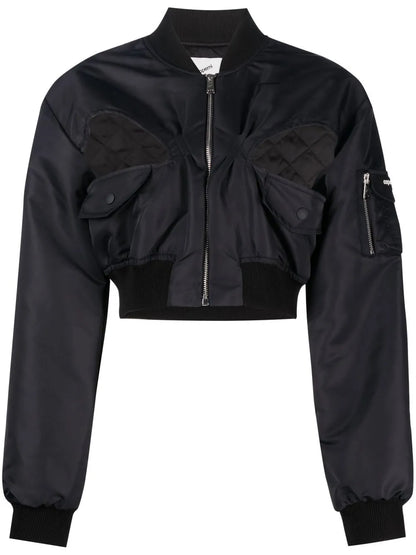Cropped Bomber Jacket