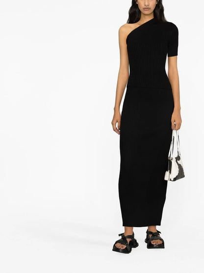One-Shoulder Knitted Top