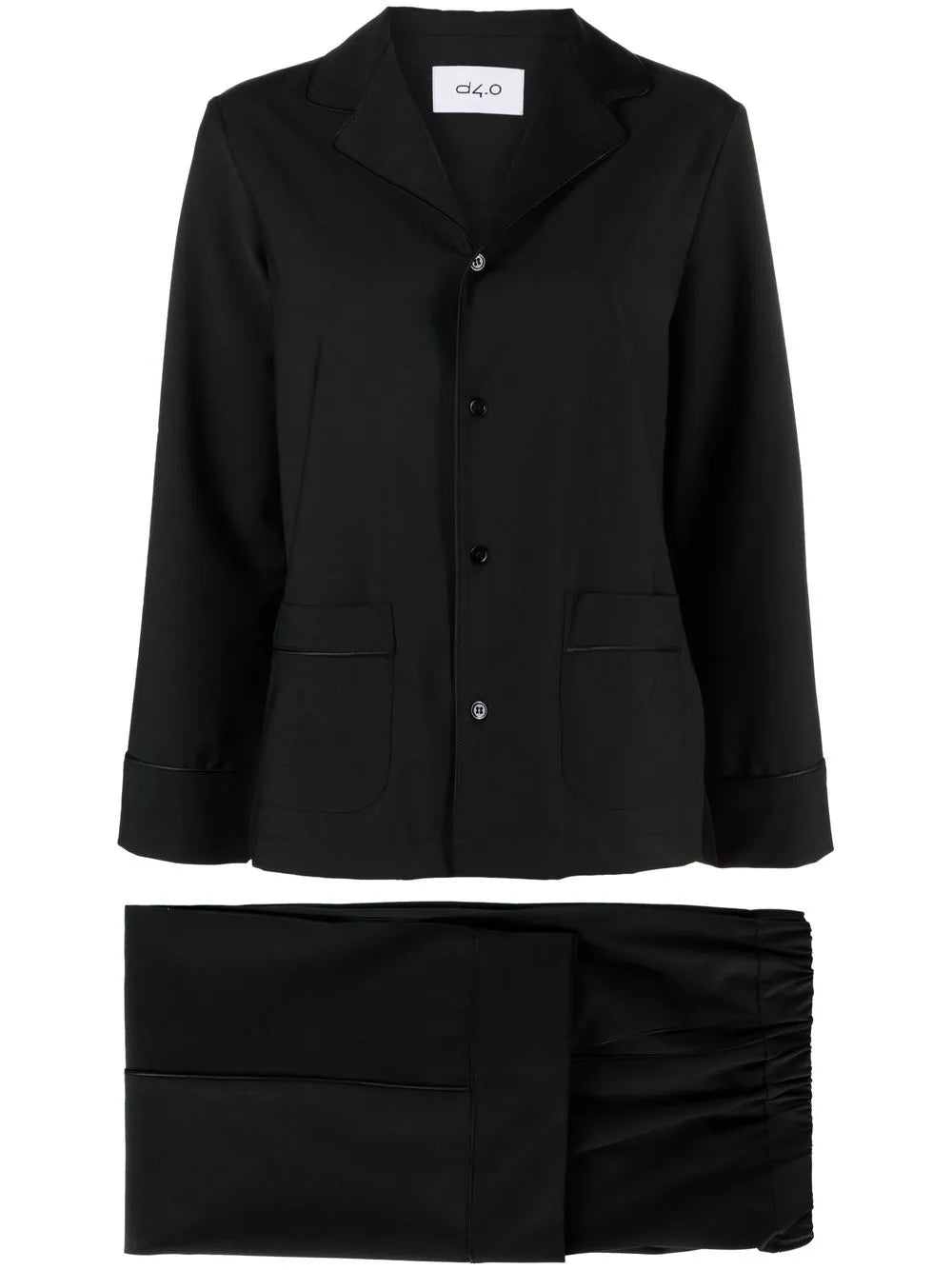 Cropped Tailored Suit Trousers