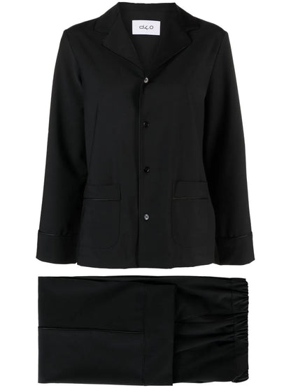 Cropped Tailored Suit Trousers