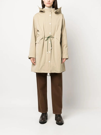 Drawstring Waist Raincoat