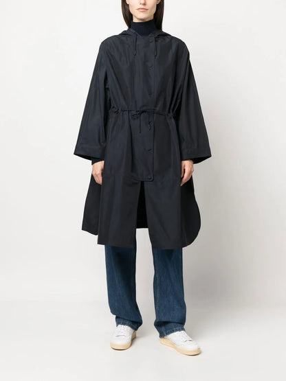 Drawstring Waist Raincoat