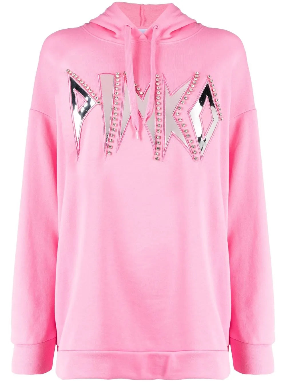 Mirrored-Logo Hoodie