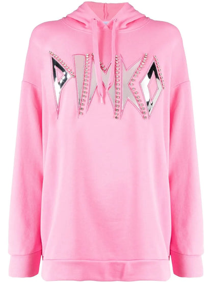 Mirrored-Logo Hoodie