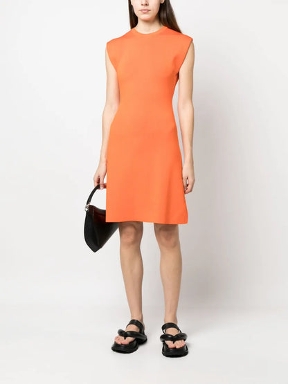 Fine-Ribbed Sleeveless Mini Dress