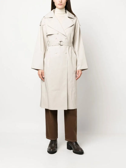 Silk Belted Trench Coat