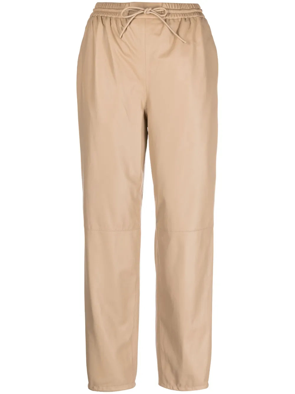 Straight-Leg Lambskin Trousers