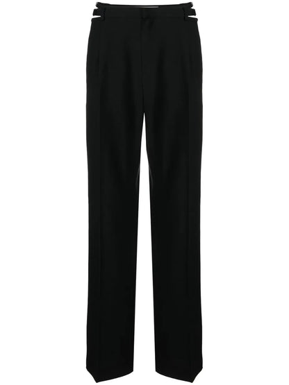 Lingerie Cut-Out Wool Trousers