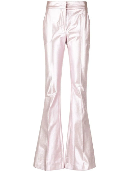 Metallic Flared Trousers
