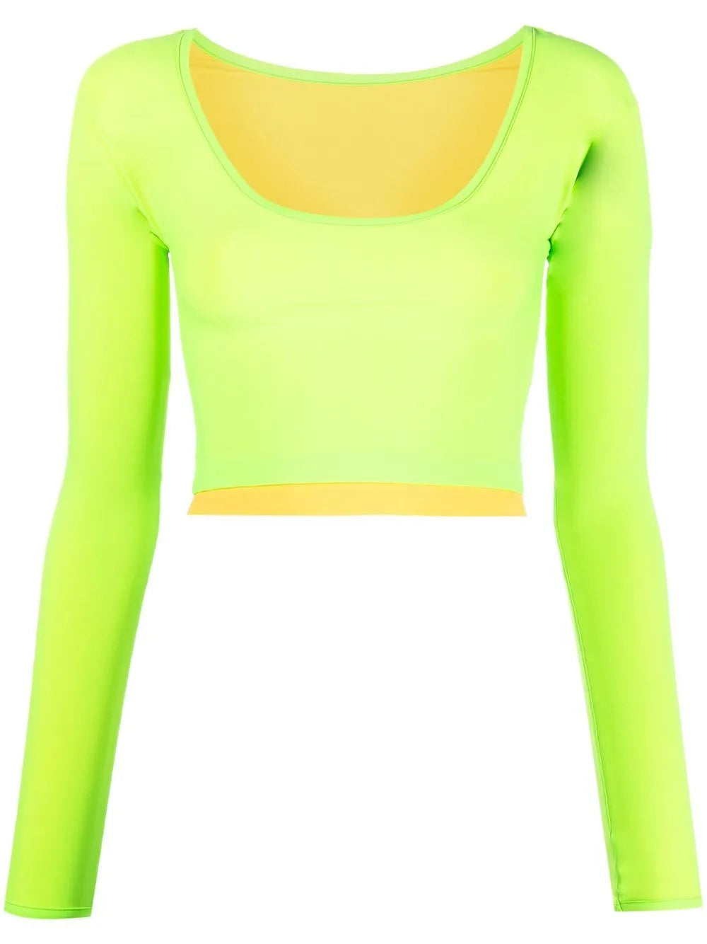 Layered Long-Sleeved Crop Top