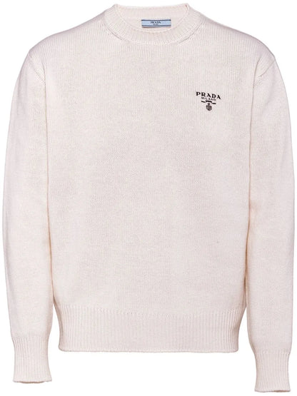 Logo-Embroidered Cashmere Jumper