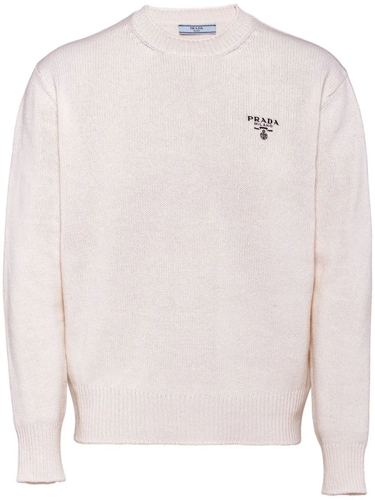 Logo-Embroidered Cashmere Jumper