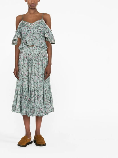 Garuva Off-Shoulder Floral-Print Top