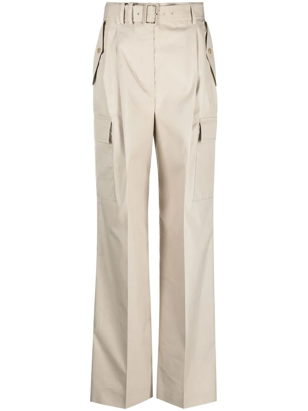 Belted Wide-Leg Trousers