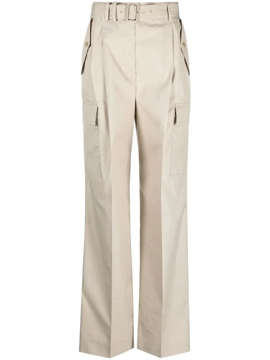 Belted Wide-Leg Trousers